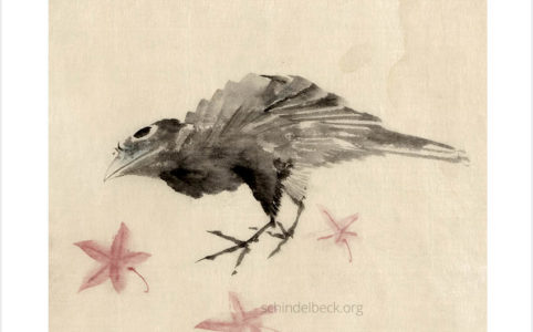 Katsushita Hokusai Bird Vogel - Hochwertige Reproduktion auf Hahnemühle Fotopapier