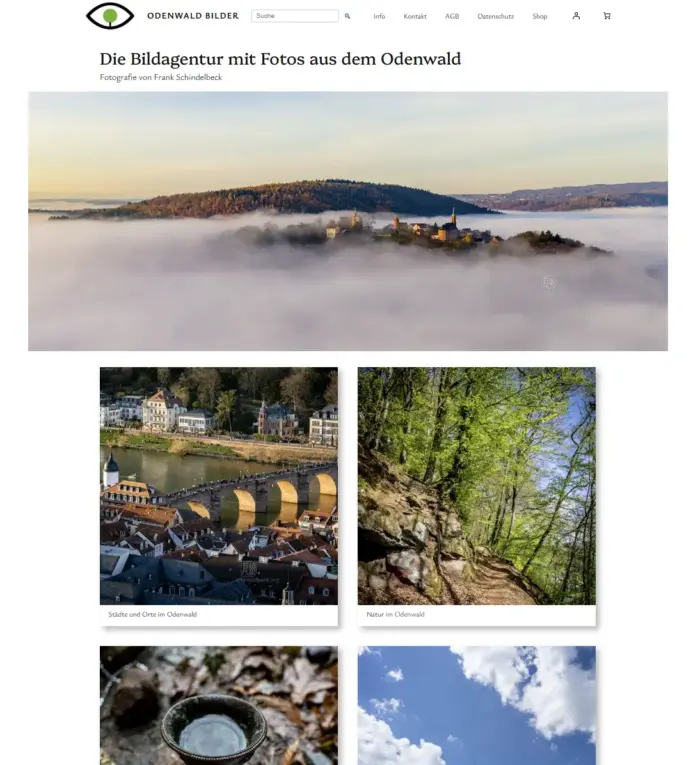 Odenwald-Bilder – lizenzierbare Fotografien aus dem Odenwald und Heidelberg - Frank Schindelbeck Fotografie