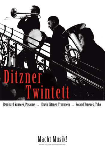 Plakat - Ditzner Twintett - Layout: Frank Schindelbeck