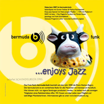 Anzeige Bermudafunk Enjoy Jazz Programm - Layout Schindelbeck