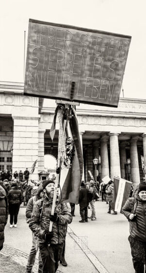 Corona Demo Wien 220108 - Photo: Schindelbeck