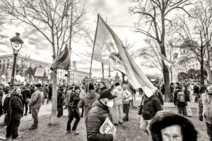 Corona Demo Wien 220108 - Photo: Schindelbeck